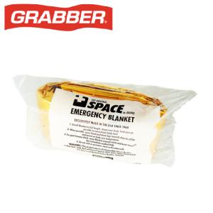 Grabber THE ORIGINAL SPACE BRAND Emergency Blanket スペースブランケット 約142×213cm オレンジシルバー 22162