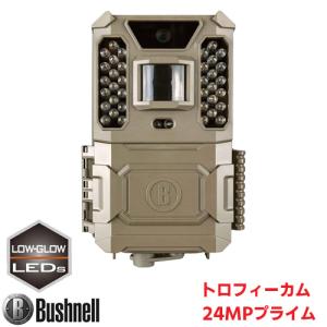 Bushnell(ブッシュネル)人感センサー搭載  白黒テキストモニター内蔵 ローグロウ 屋外型センサーカメラ トロフィーカム 24MPプライム｜arkham