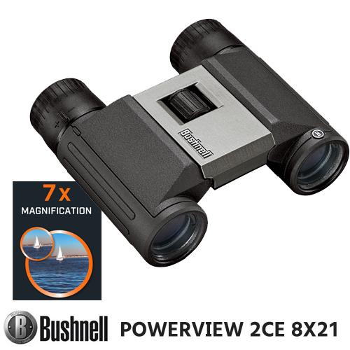 Bushnell ブッシュネル トラベルビノキュラー コンパクト双眼鏡「パワービュー2CE 8×21...