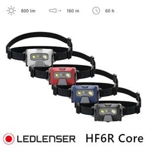 HF6R Core完全防水800ルーメン高性能ヘッドライト 502796 レッド