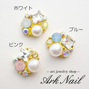 【バラ売り】3Colorビジューパーツ 1個 ...の詳細画像1