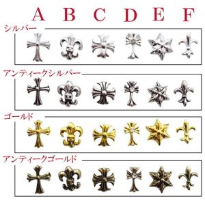 【バラ売り】クロスモチーフパーツ 全24種類1...の詳細画像1