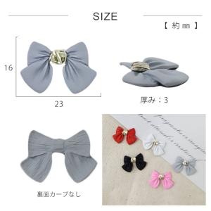 【バラ売り】ビッグ リボン チャーム 1個 【...の詳細画像3