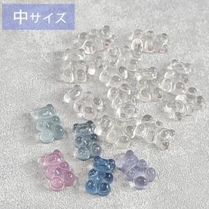 【バラ売り】クリア ベア ビーズ パーツ カボ...の詳細画像3