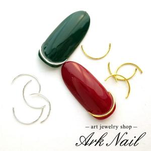 カーブスティックネイルパーツ【ゴールド/シルバー...の商品画像