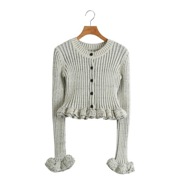 CLANE / クラネ ： [レディース]W FACE SHORT FRILLED KNIT TOP...