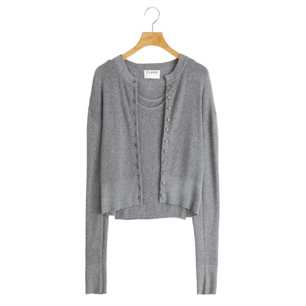 CLANE / クラネ ： [レディース]BOTTOM CARDEGAN TANK SET / 全2...