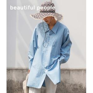 beautiful people / ビューティフルピープル ： 【レディース】gatsby shirting big collar shirt ： 1325106015