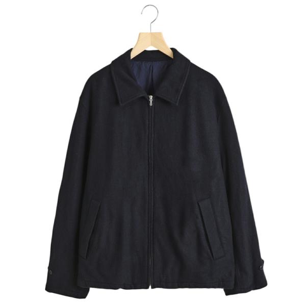 【25%OFF】URU / ウル ： WOOL LIGHT TWEED - ZIP UP BLOUS...