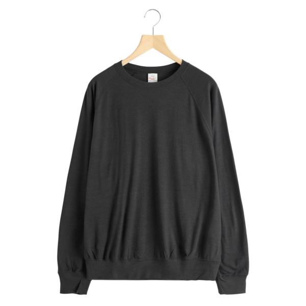 GOLD / ゴールド ： Super 140s WASHBLE WOOL RAGLAN CREW ...