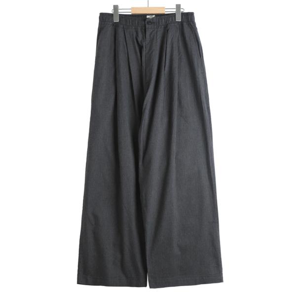 GOLD / ゴールド ： COTTON / SILK NEL 2TUCK WIDE EASY PA...