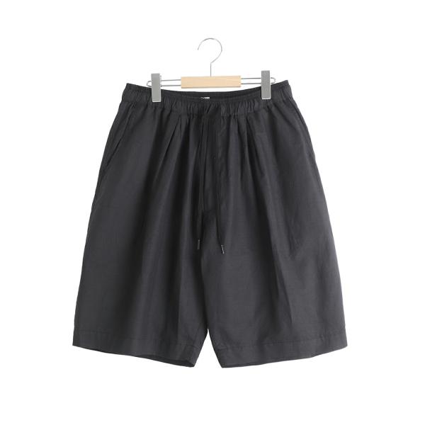 GOLD / ゴールド ： COTTON / RAMIE BORAD EASY SHORTS ： 2...