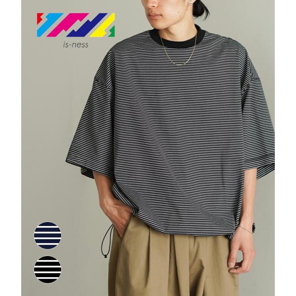 is-ness / イズネス： BALLOON BORDER SHORT SLEEVE T-SHIR...