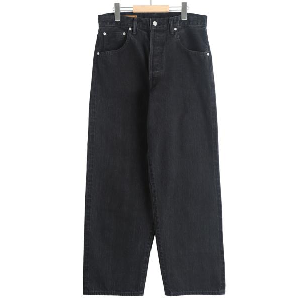 Scye / サイ ベーシックス ： Selvage Black Denim Baggy Jeans...