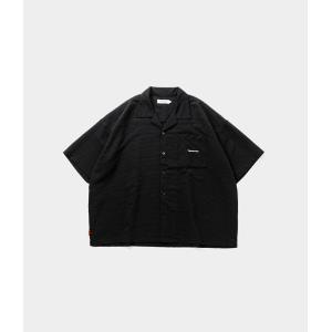 TIGHTBOOTH PRODUCTION キューバポロシャツ BLACK TIGHTBOOTH PRODUCTION ,タイトブース プロダクション,RAYON