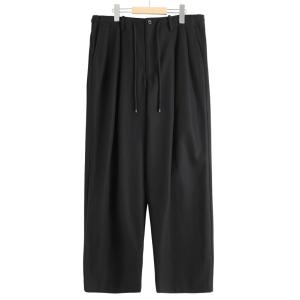 markaware（マーカウェア） ： TRIPLE PLEATED WIDE TROUSERS ORGANIC