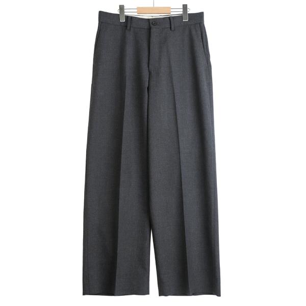 MARKAWARE / マーカウェア ： FLAT FRONT WIDE TROUSERS ORGA...