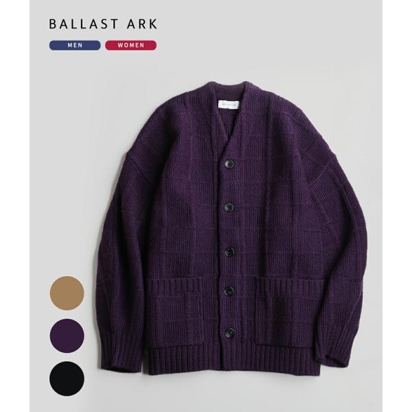 【10%OFF】BALLAST ARK / バラストアーク ： PLAID KNIT CARDIGA...