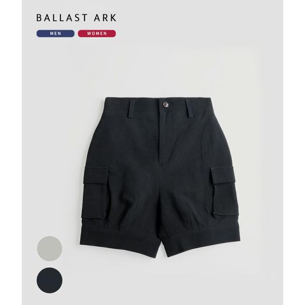 BALLAST ARK / バラストアーク ： COTTON LINEN CARGO SHORTS ...
