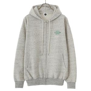 CITY COUNTRY CITY / シティー カントリー シティー ： EMBROIDERED LOGO ZIP UP HOODIE ： CCC-231C001｜arknets