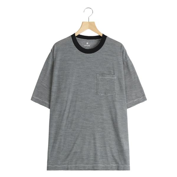 snow peak  スノーピーク ： Summer Wool Stripe T-Shirt ： C...