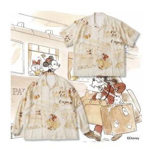 Porter Classic / ポータークラシック ： DISNEY M&F PC ORIGINAL ART ALOHACOLLECTION ALOHA SHIRT PARIS-LONDON ： DP-024-2709｜arknets