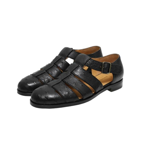 F.lli Giacometti / フラテッリ ジャコメッティ ： グルカサンダル Struzzo...