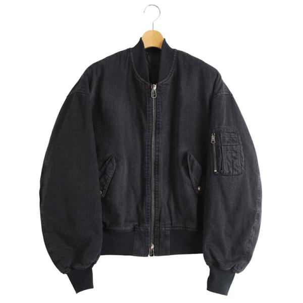 marka / マーカ ： PUFFED DENIM BOMBER JACKET -ORGANIC ...