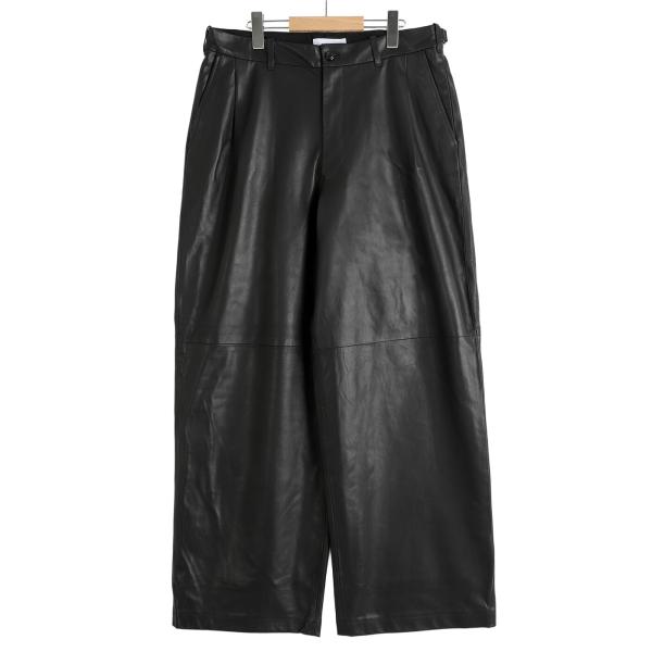 marka / マーカ ： SINGLE PLEAT WIDE TROUSERS -GLAZED S...