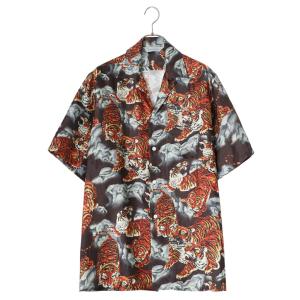 NIPOALOHA / ニポアロハ ： SILK SHORT SLEEVE ALOHA SHIRT(百虎) ： N24-SSH01｜arknets