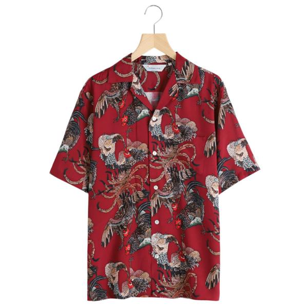 NIPOALOHA /  ニポアロハ ： RAYON SHORT SLEEVE ALOHA SHIR...