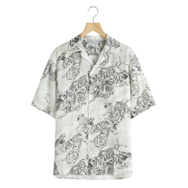 NIPOALOHA /  ニポアロハ ： SILK CUPRO SHORT SLEEVE ALOHA...
