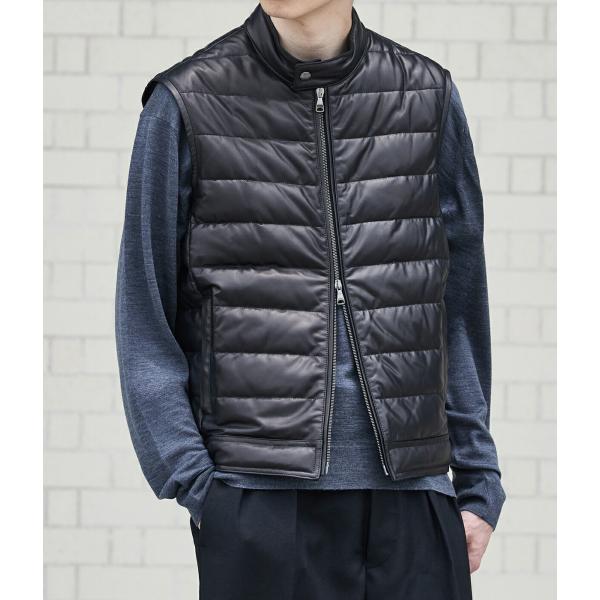 EMMETI / エンメティ ： 別注 JURI DOWN VEST SP LEATHER ： ON...