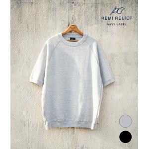 REMI RELIEF NAVY LABEL / レミレリーフ ネイビーレーベル ： 8/-天竺ラグランT / 全2色 ： RN26349137AK｜arknets