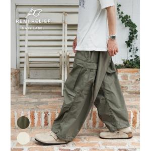 REMI RELIEF NAVY LABEL / レミレリーフ ネイビーレーベル ： オーバーパンツ / 全2色 ： RN26349291AK｜arknets