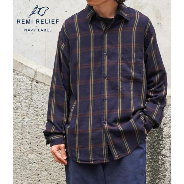 REMI RELIEF NAVY LABEL / レミレリーフ ネイビーレーベル ： C/Cuチェッ...