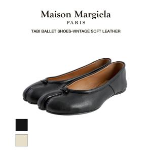 Maison Margiela / メゾン マルジェラ ： 【レディース】TABI BALLET SHOES-VINTAGE SOFT LEATHER- / 全2色 ： S58WZ0042-P3753｜arknets