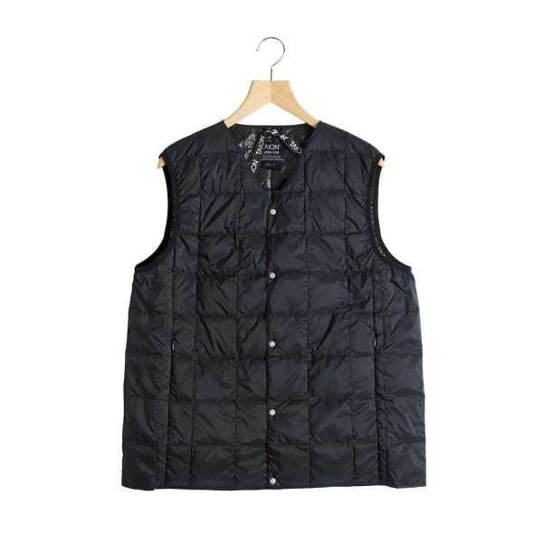 TAION / タイオン ： V NECK BUTTON DOWN VEST ： TAION-001