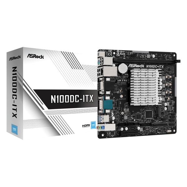 ASRock N100DC-ITX intel プロセッサー N100搭載Mini-ITXマザーボー...