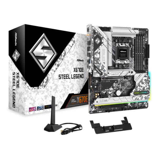 ASRock X670E Steel Legend Socket AM5対応 AMD X670E チ...