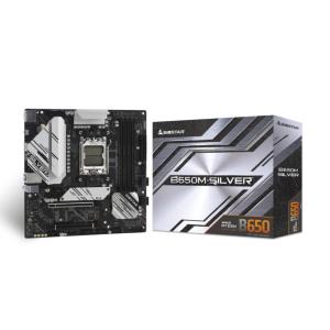 BIOSTAR B650M-SILVER Socket AM5対応 AMD B650 チップセット搭載MicroATXマザーボード