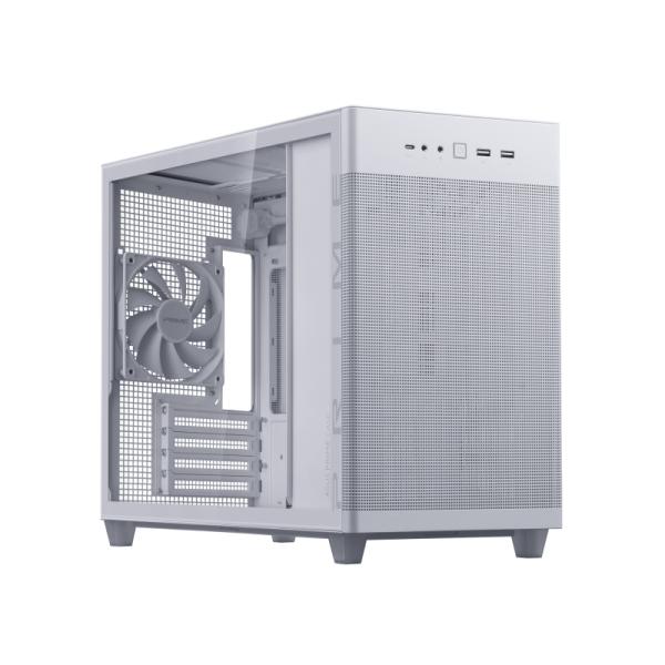 ASUS Prime AP201 Tempered Glass MicroATX Case WHIT...