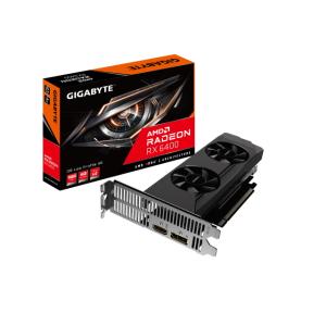 GIGABYTE Radeon RX 6400 D6 LOW PROFILE 4G RADEON RX 6400 4GB 64-bit GDDR6 PCI Express対応ビデオカード