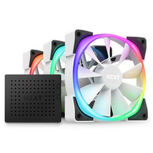 NZXT AER RGB2 120mm White Triple Starter Pack