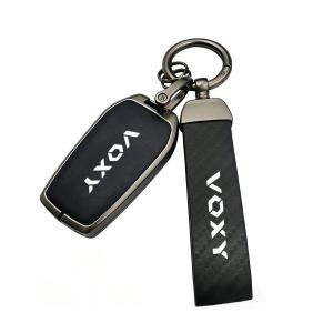 VOXYヴォクシー車用 キーケース スマートキーカバー 亜鉛合金+メタルフレーム 耐衝撃 防水 傷防止 薄型デザイン ブラック メンズ [並行輸入品]