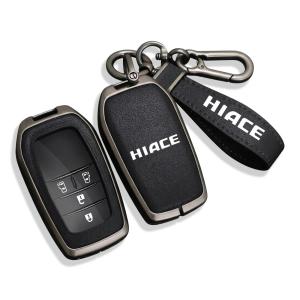 トヨタ ハイエースワゴン 2026 年式対応 4 ボタン スマートキーケース 傷防止 (新型ハイエース に適用 ブラック)
