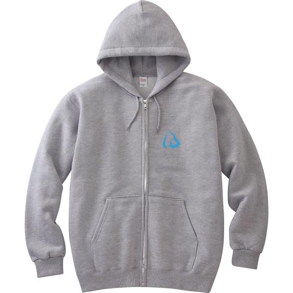 IDone ジップパーカー フーディー8.4oz Are you happy? ホワイト / ブルー...