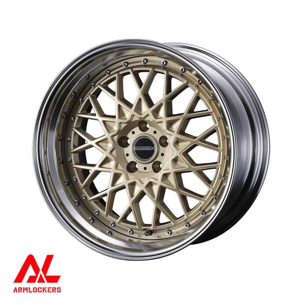 MAVERICK 1613M 8.0j 19インチ リバースリム サムライゴールド ホイール 1本 ...