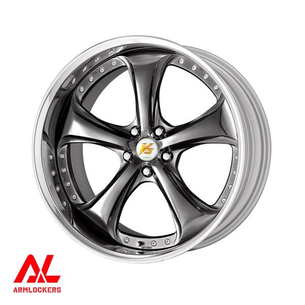 VS KF# 10.0j 18インチ リバースリム ブリリアントシルバーブラック ホイール 1本 ワ...