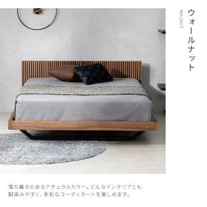 ベッド ベッドフレーム ダブル 高級 フロート...の詳細画像1